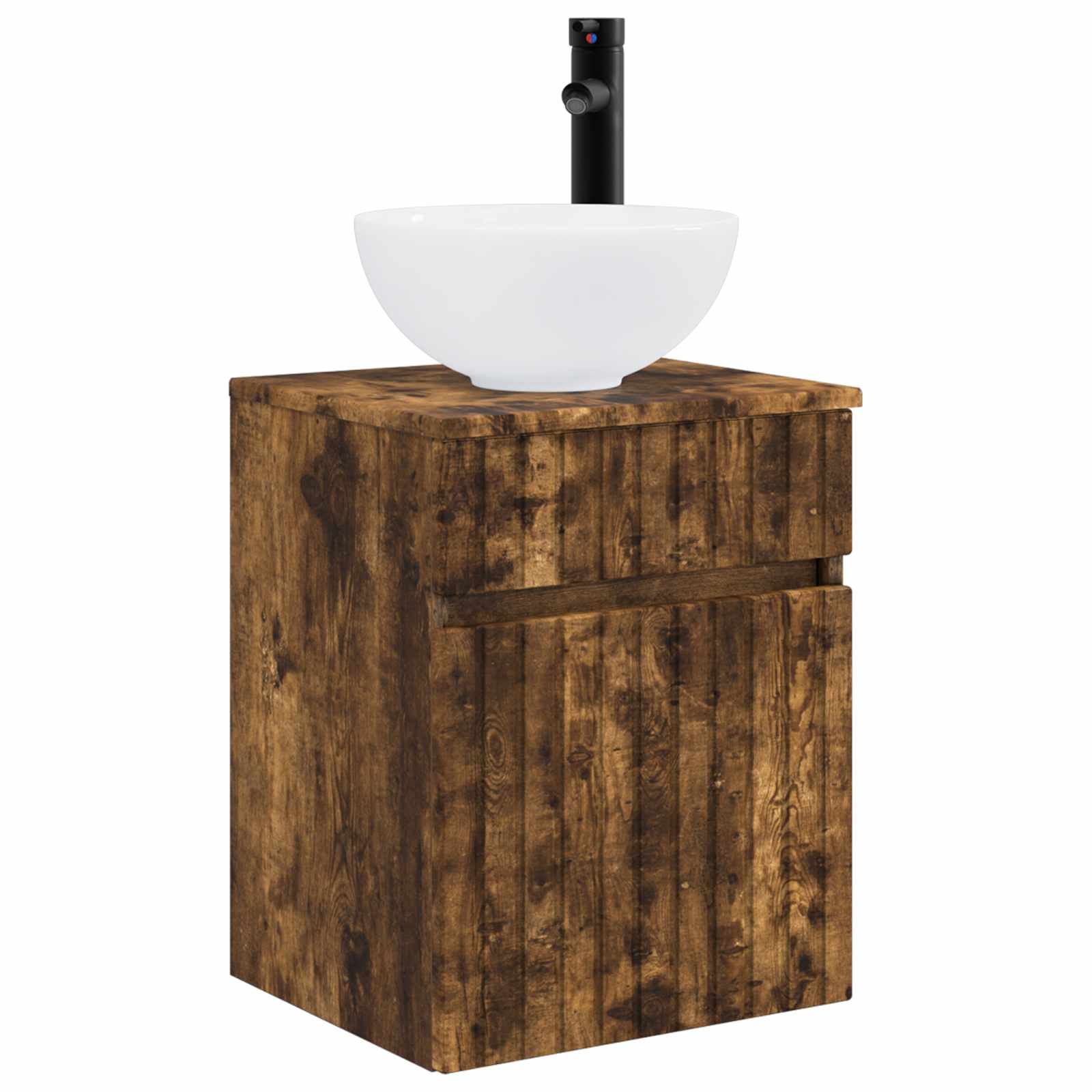 Mobile lavabo da parete Rovere Fumo 39 x 35 x 63 cm | homemem39