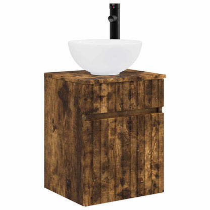 Mobile lavabo da parete Rovere Fumo 39 x 35 x 63 cm | homemem39