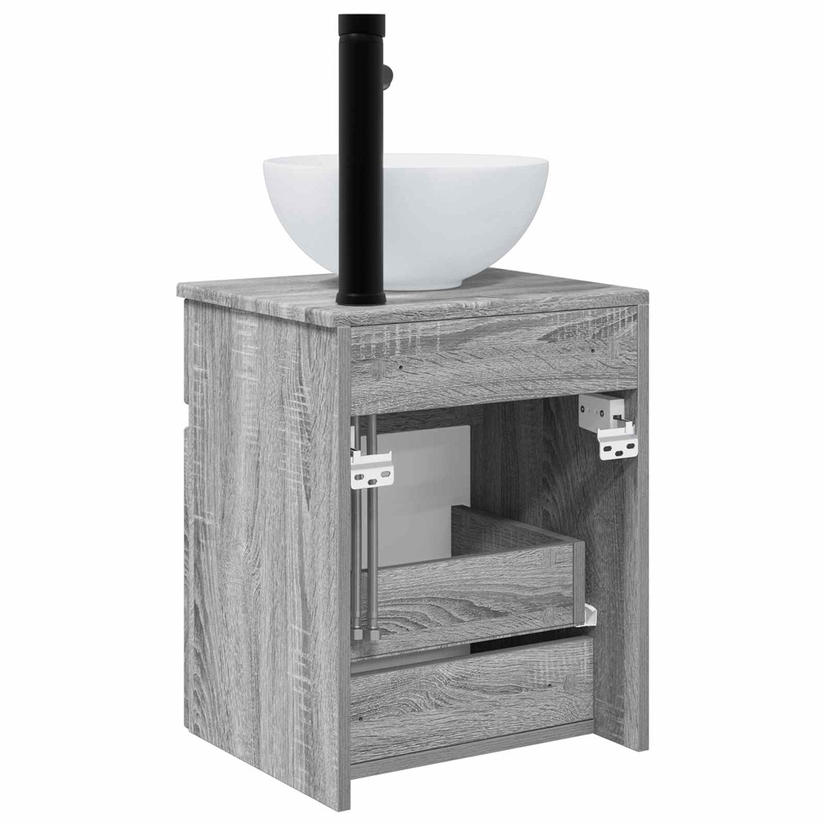 Mobile lavabo da parete Sonoma grigio 39 x 35 x 63 cm | homemem39