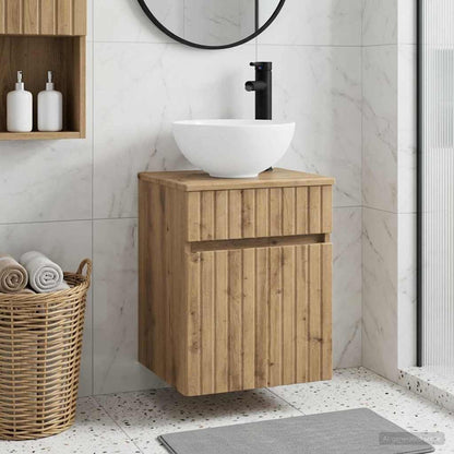 Mobile lavabo da parete Rovere Artigianale 39 x 35 x 63 cm | homemem39