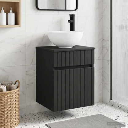 Mobile lavabo da parete Nero 39 x 41 x 64,5 cm | homemem39