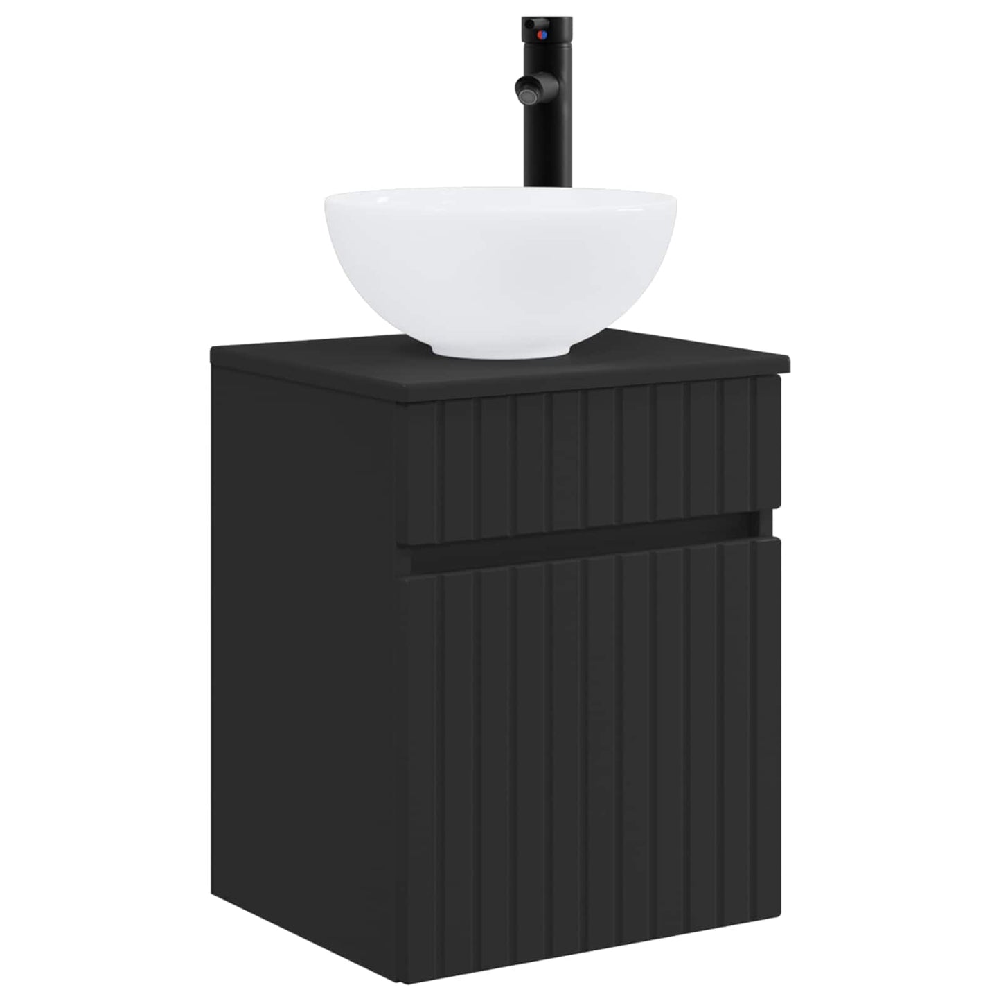 Mobile lavabo da parete Nero 39 x 41 x 64,5 cm | homemem39