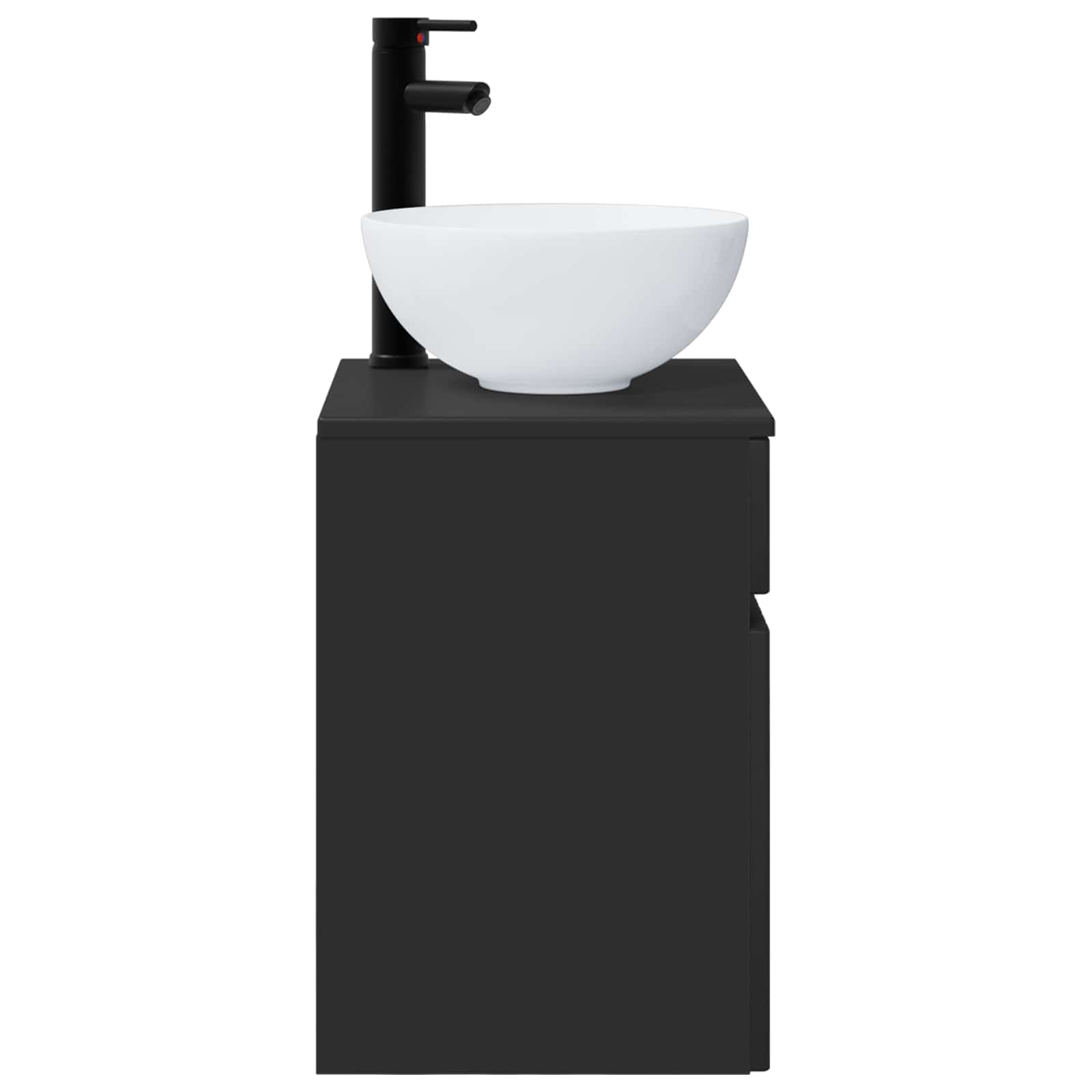 Mobile lavabo da parete Nero 39 x 41 x 64,5 cm | homemem39