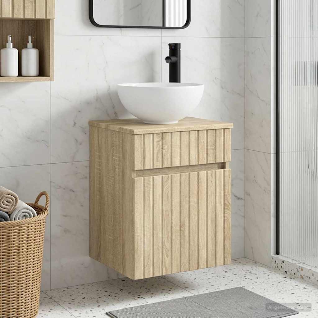 Mobile lavabo da parete Rovere Sonoma 39 x 41 x 64,5 cm | homemem39