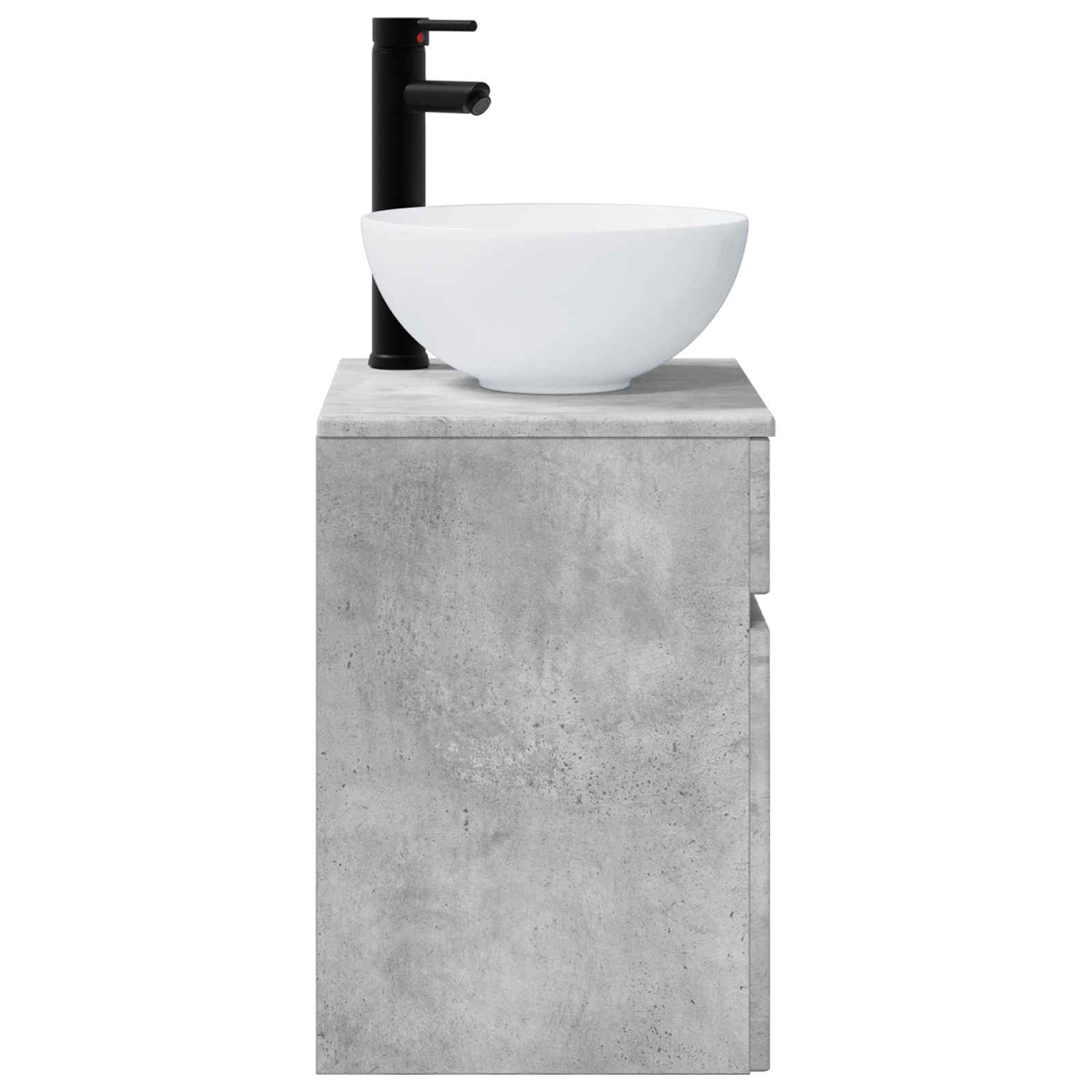 Mobile lavabo da parete Grigio Cemento 39 x 41 x 64,5 cm | homemem39