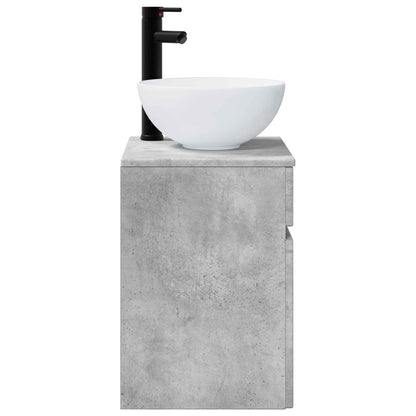 Mobile lavabo da parete Grigio Cemento 39 x 41 x 64,5 cm | homemem39