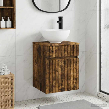 Mobile lavabo da parete Rovere Fumo 39 x 41 x 64,5 cm | homemem39