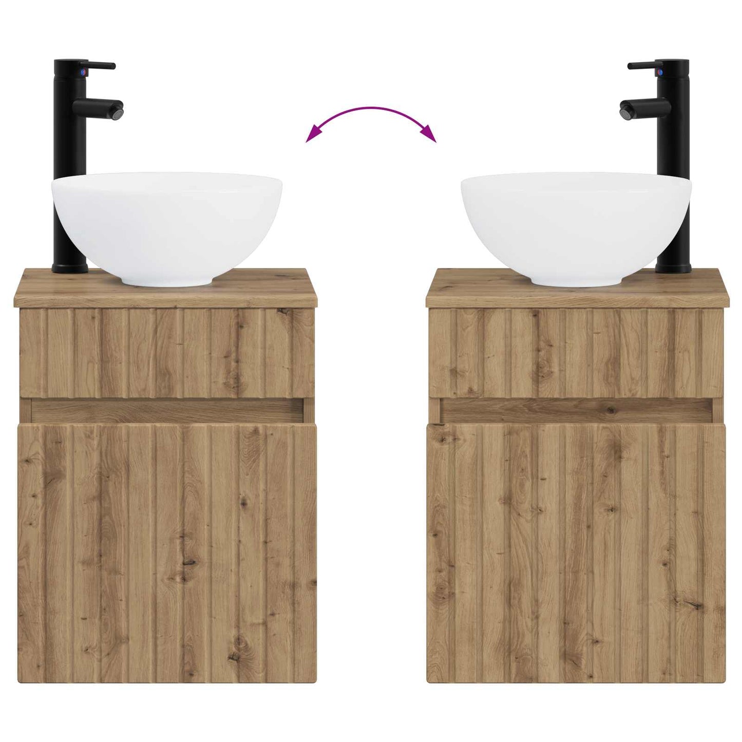 Mobile lavabo da parete Rovere Artigianale 39 x 41 x 64,5 cm | homemem39
