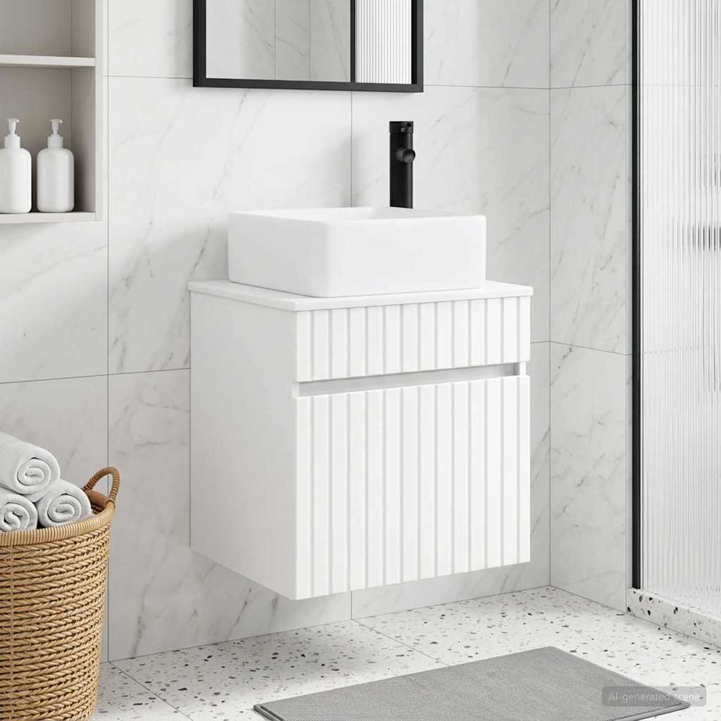 Mobile lavabo da parete Bianco 49 x 41 x 63 cm | homemem39
