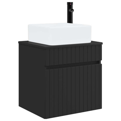 Mobile lavabo da parete Nero 49 x 41 x 63 cm | homemem39