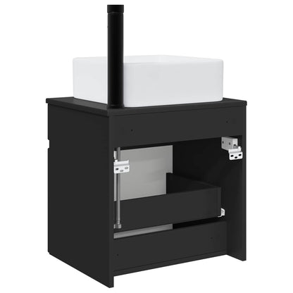 Mobile lavabo da parete Nero 49 x 41 x 63 cm | homemem39