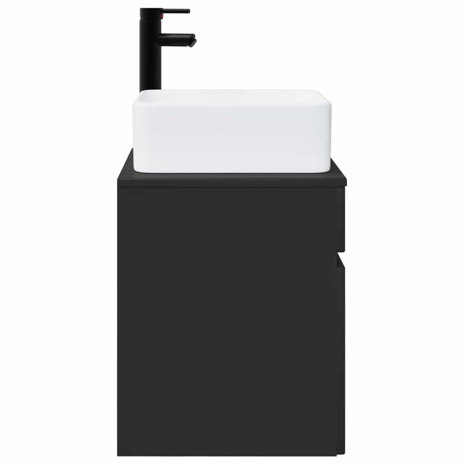 Mobile lavabo da parete Nero 49 x 41 x 63 cm | homemem39