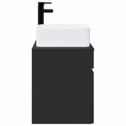 Mobile lavabo da parete Nero 49 x 41 x 63 cm | homemem39