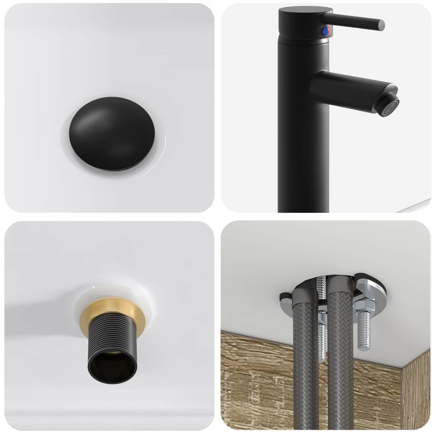 Mobile lavabo da parete Rovere Sonoma 49 x 41 x 63 cm | homemem39
