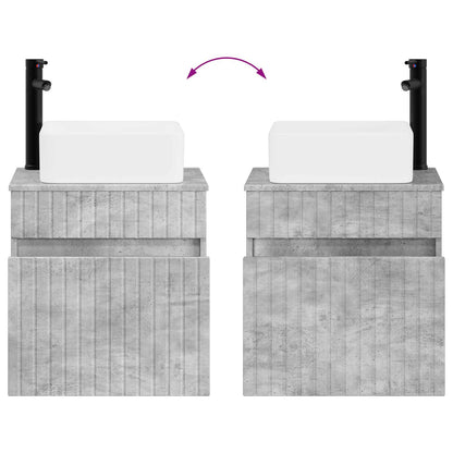 Mobile lavabo da parete Grigio Cemento 49 x 41 x 63 cm | homemem39