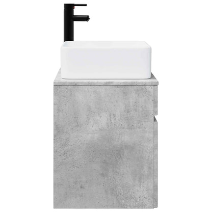 Mobile lavabo da parete Grigio Cemento 49 x 41 x 63 cm | homemem39