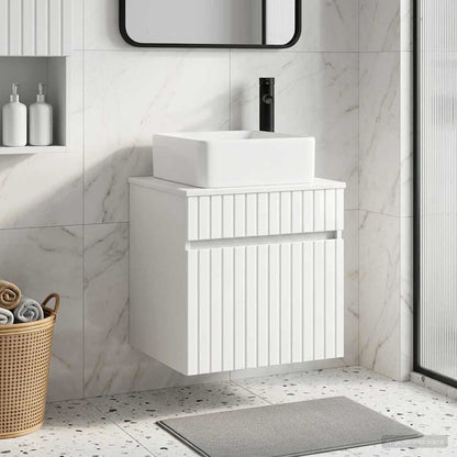 Mobile lavabo da parete Bianco Lucido 49 x 41 x 63 cm | homemem39