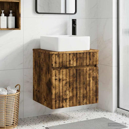 Mobile lavabo da parete Rovere Fumo 49 x 41 x 63 cm | homemem39