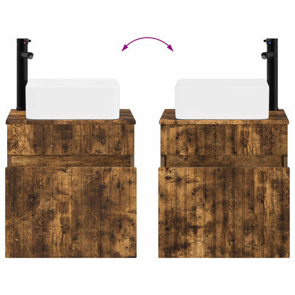 Mobile lavabo da parete Rovere Fumo 49 x 41 x 63 cm | homemem39