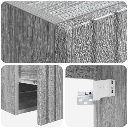 Mobile lavabo da parete Sonoma grigio 49 x 41 x 63 cm | homemem39