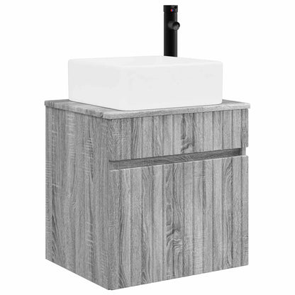 Mobile lavabo da parete Sonoma grigio 49 x 41 x 63 cm | homemem39