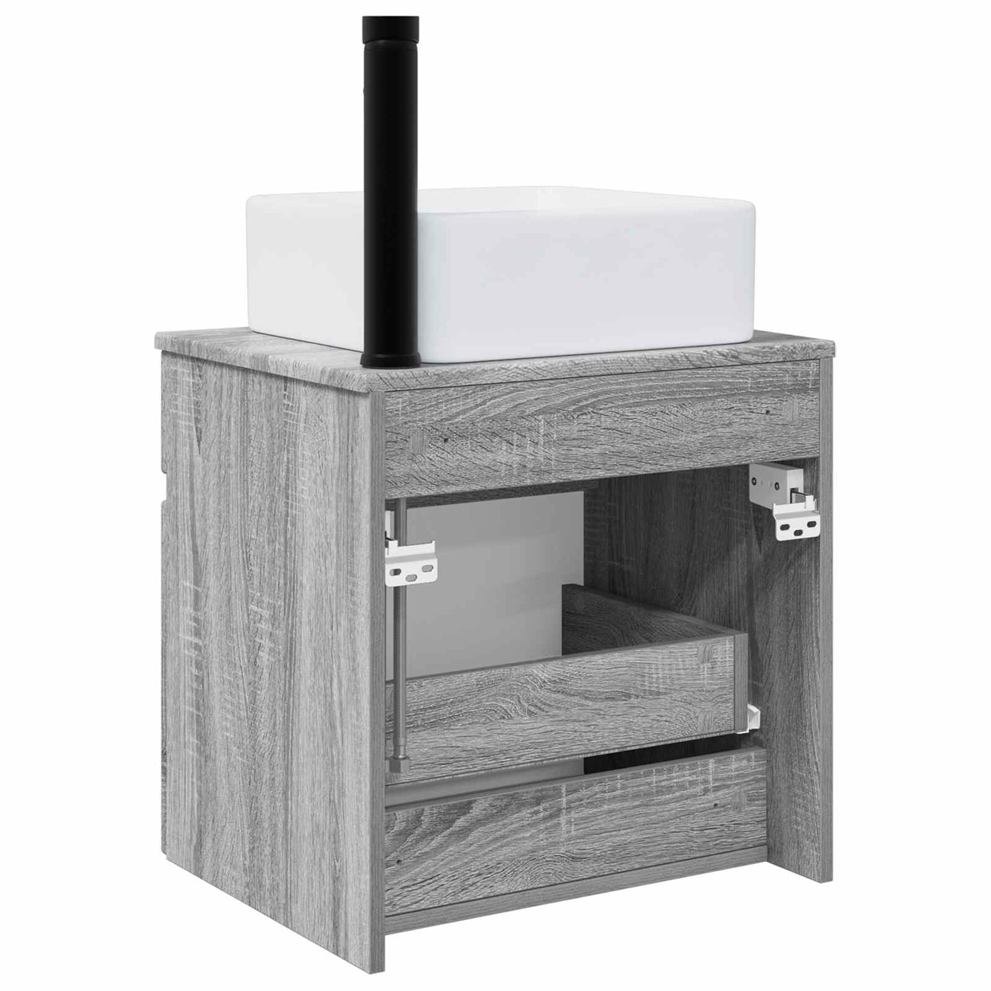 Mobile lavabo da parete Sonoma grigio 49 x 41 x 63 cm | homemem39