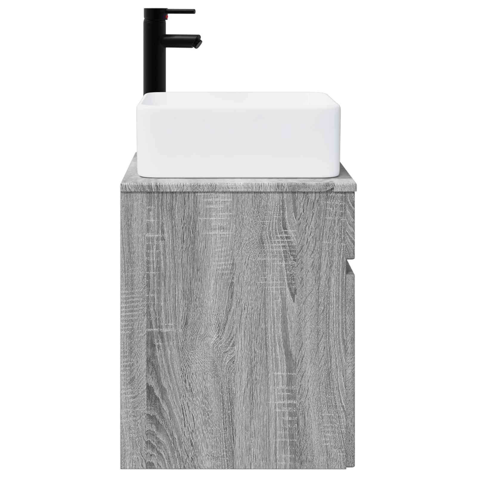 Mobile lavabo da parete Sonoma grigio 49 x 41 x 63 cm | homemem39