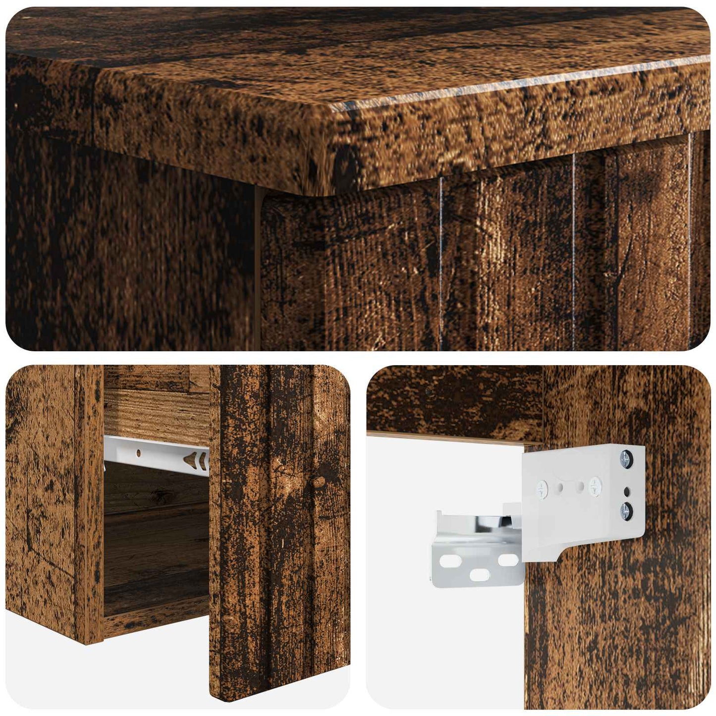 Mobile lavabo da parete Legno antico 49 x 41 x 63 cm | homemem39