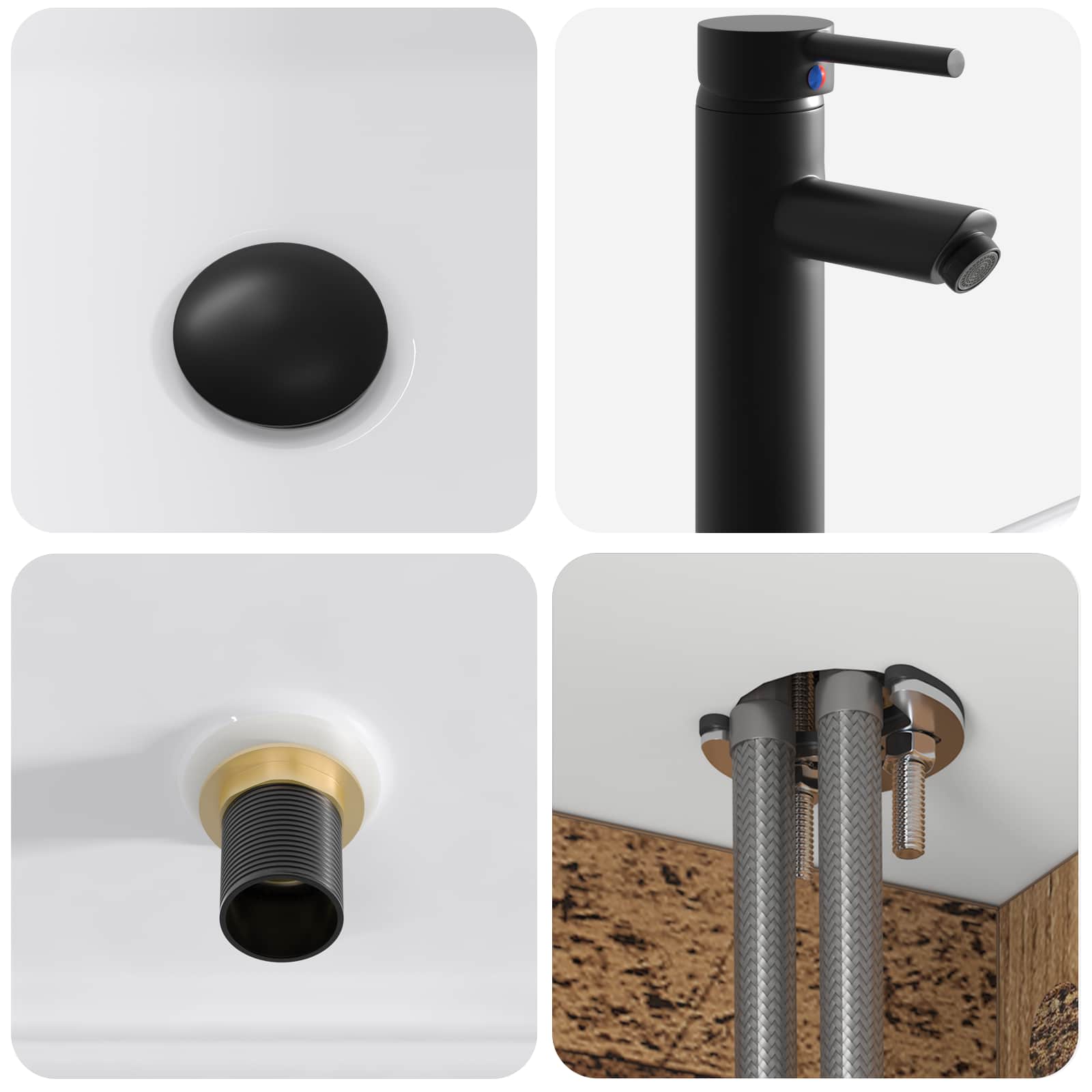 Mobile lavabo da parete Legno antico 49 x 41 x 63 cm | homemem39