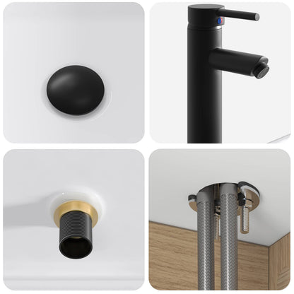 Mobile lavabo da parete Rovere Artigianale 49 x 41 x 63 cm | homemem39