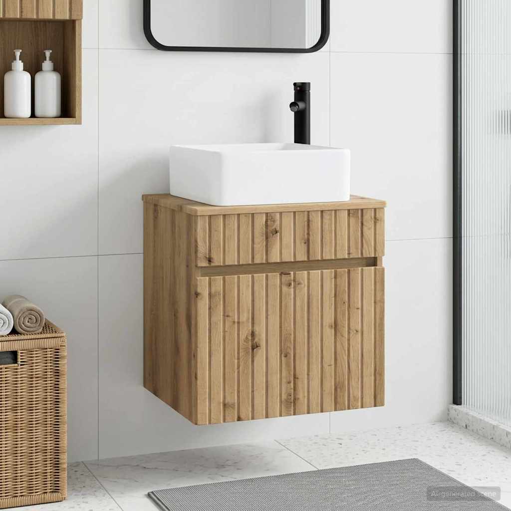 Mobile lavabo da parete Rovere Artigianale 49 x 41 x 63 cm | homemem39