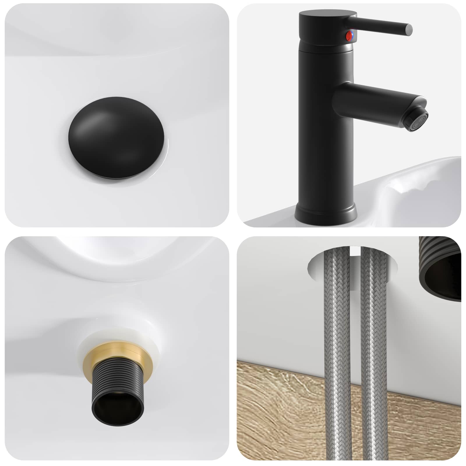 Mobile Lavabo da Parete Rovere Sonoma 39 x 41 x 62,5 cm | homemem39