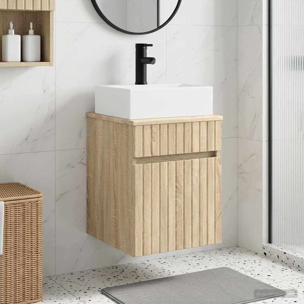 Mobile Lavabo da Parete Rovere Sonoma 39 x 41 x 62,5 cm | homemem39