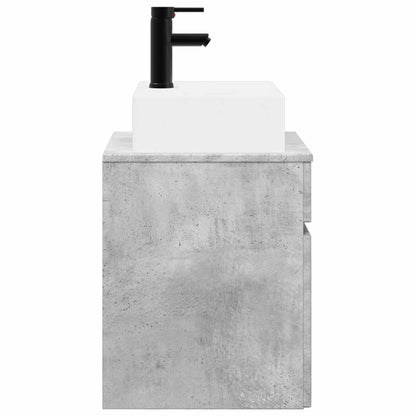 Mobile Lavabo da Parete Grigio Cemento 39 x 41 x 62,5 cm | homemem39
