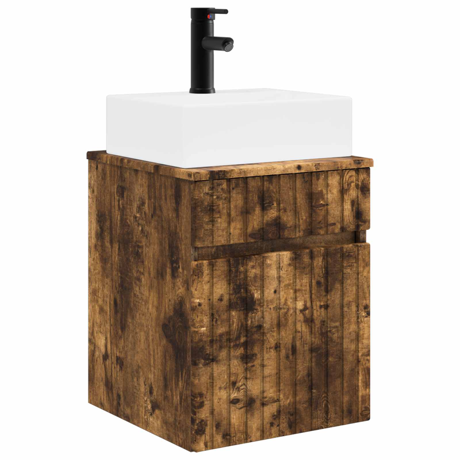 Mobile Lavabo da Parete Rovere Fumo 39 x 41 x 62,5 cm | homemem39