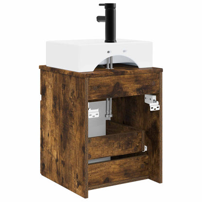 Mobile Lavabo da Parete Rovere Fumo 39 x 41 x 62,5 cm | homemem39