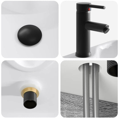 Mobile Lavabo da Parete Sonoma grigio 39 x 41 x 62,5 cm | homemem39