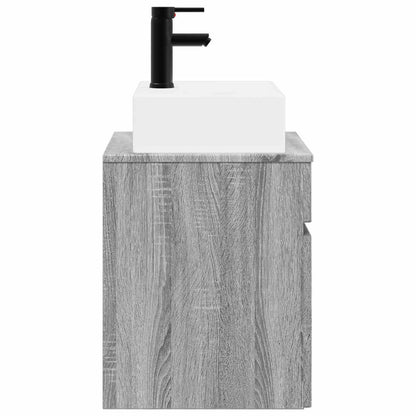 Mobile Lavabo da Parete Sonoma grigio 39 x 41 x 62,5 cm | homemem39