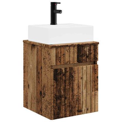 Mobile Lavabo da Parete Legno antico 39 x 41 x 62,5 cm