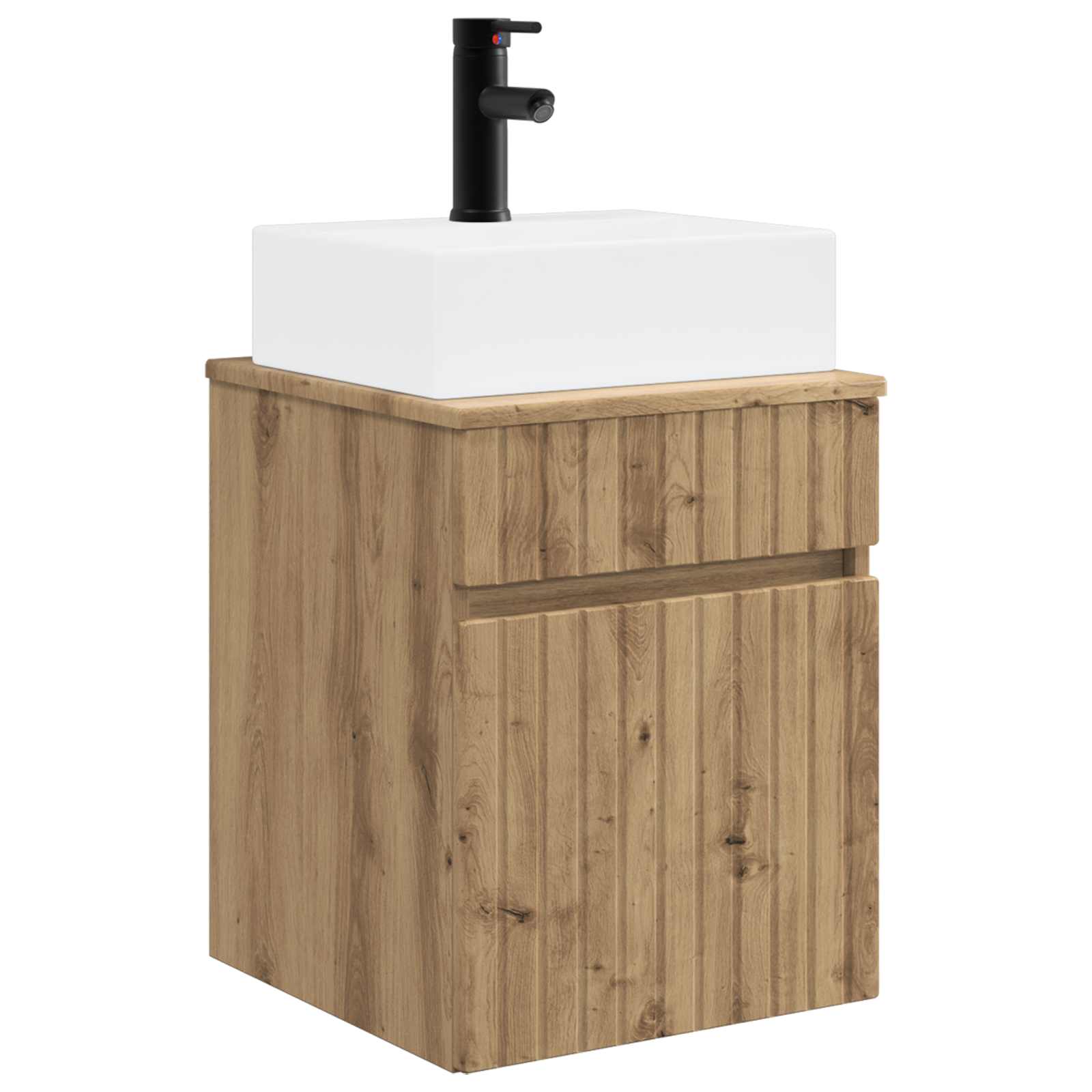 Mobile Lavabo da Parete Rovere Artigianale 39 x 41 x 62,5 cm | homemem39