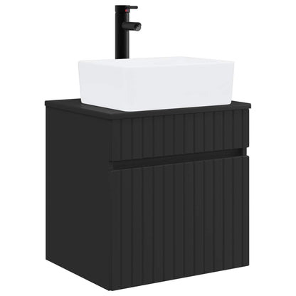 Mobile lavabo da parete Nero 49 x 41 x 63 cm | homemem39