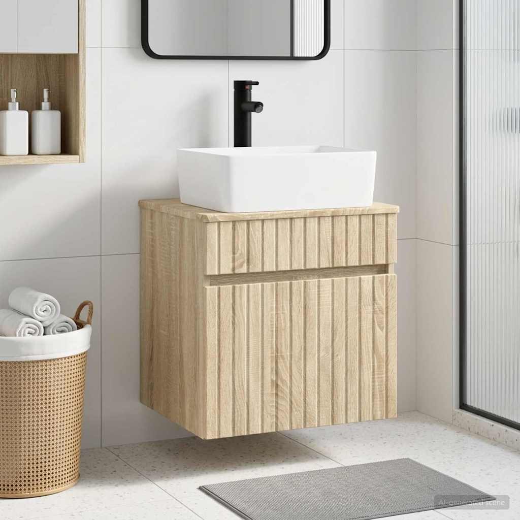 Mobile lavabo da parete Rovere Sonoma 49 x 41 x 63 cm | homemem39