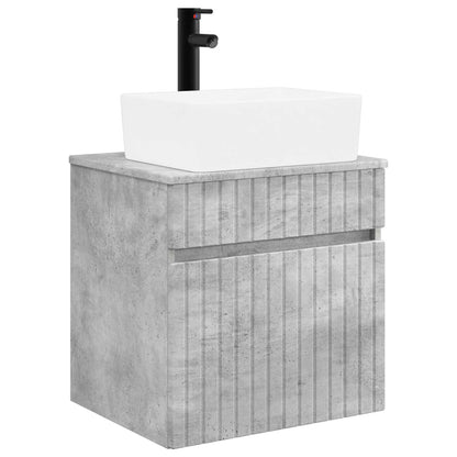 Mobile lavabo da parete Grigio Cemento 49 x 41 x 63 cm | homemem39