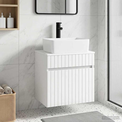 Mobile lavabo da parete Bianco Lucido 49 x 41 x 63 cm - homemem39