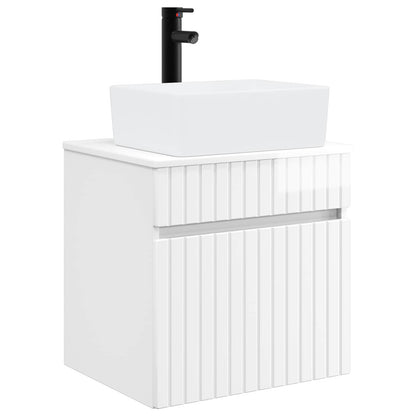 Mobile lavabo da parete Bianco Lucido 49 x 41 x 63 cm - homemem39