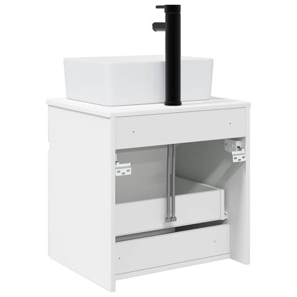 Mobile lavabo da parete Bianco Lucido 49 x 41 x 63 cm - homemem39