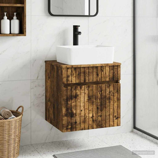 Mobile lavabo da parete Rovere Fumo 49 x 41 x 63 cm | homemem39