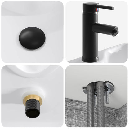 Mobile lavabo da parete Sonoma grigio 49 x 41 x 63 cm | homemem39