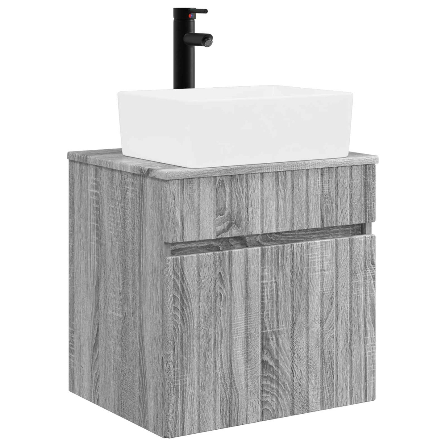 Mobile lavabo da parete Sonoma grigio 49 x 41 x 63 cm | homemem39