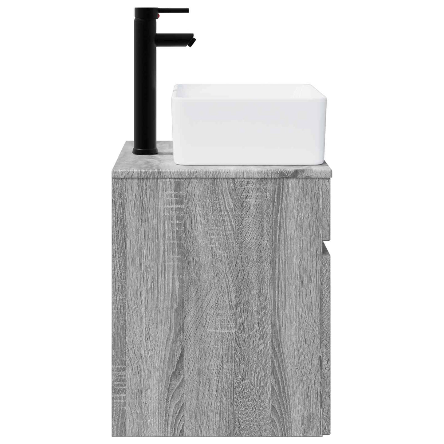 Mobile lavabo da parete Sonoma grigio 49 x 41 x 63 cm | homemem39